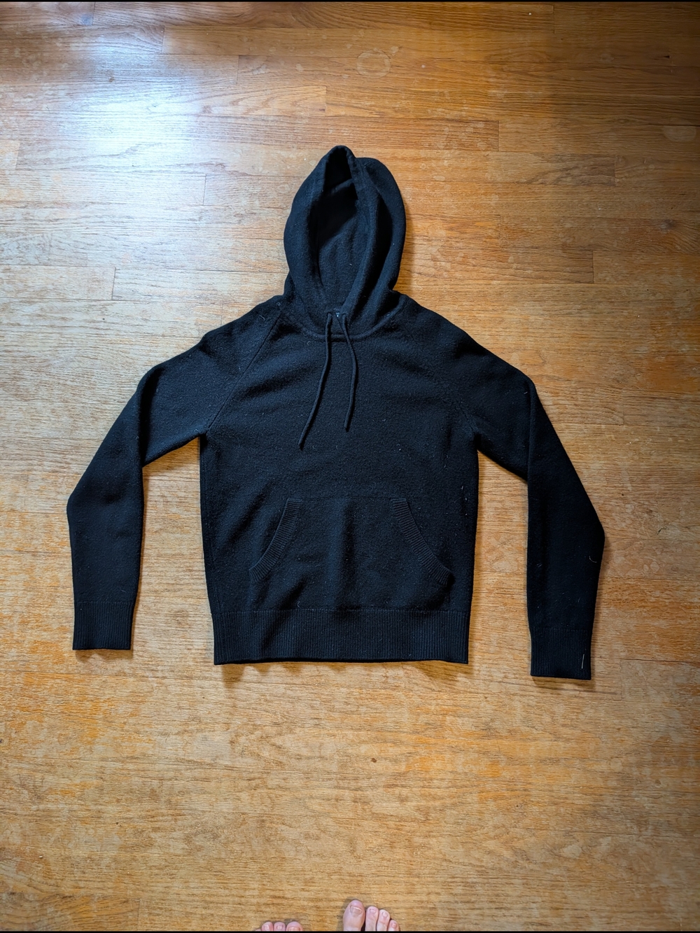 Banana Republic Cashmere Black Hooded Sweater